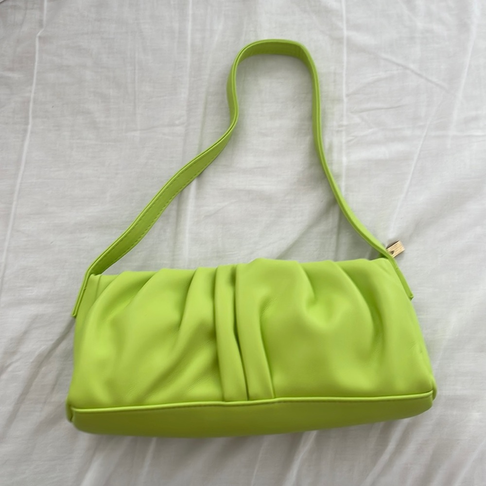 Green shoulder bag